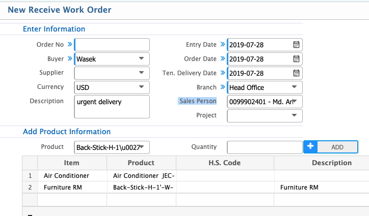 SALES TRANSACTION
